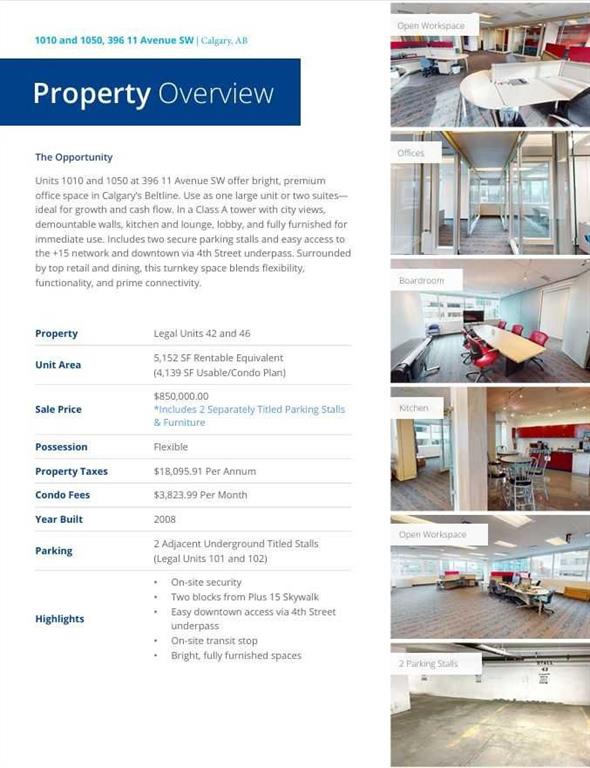 Picture for 1010 &amp; 1050, 396 11 Avenue SW